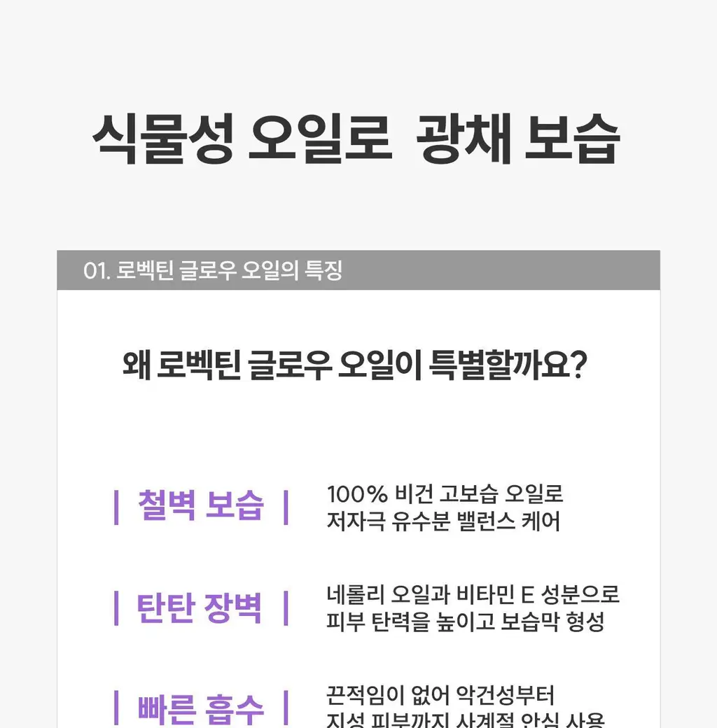[화잘먹/수분보호막]로벡틴 인텐스 글로우 오일 30ml 상세페이지 16